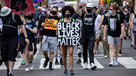 Black lives matter, international activist movement founded in 2013. June 23 Black Lives Matter protests