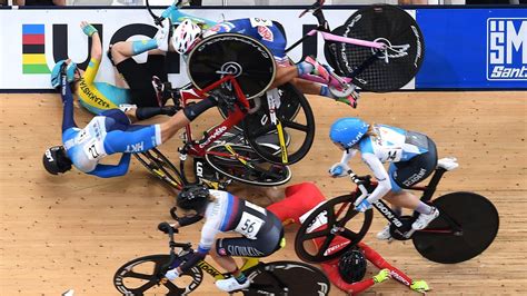 The track cycling team pursuit is run with teams of four riders who work together to achieve the fastest time. Cycling, news: Horrific crash at UCI track cycling World ...