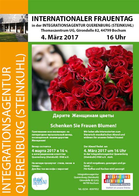 Zum frauentag einen lieben gruß… IFAK e.V. Internationaler Frauentag 2017