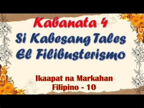 Kabanata El Filibusterismo Si Kabesang Tales Aralin Sa Filipino My Xxx Hot Girl