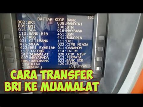 Plastik transfer paper (ptp) akrilik dasar putih solusi printing /sablon acrylic, plastik transfer paper khusus yang bisa anda gunakan untuk memindahkan gambar ke media akrilik, kayu, plastik, kaca dan keramik, hanya dengan ditempelkan menggunakan lem korea / lem g yang kemudian plastik lapisannya bisa di klupas sehingga yang menempel hanya. Cara Transfer BRI Ke Muamalat Lewat ATM - YouTube
