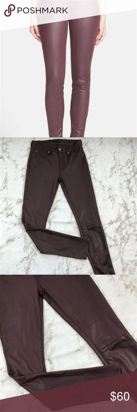 For All Mankind Skinny Ankle Faux Leather Pants Faux Leather Pants