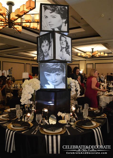 Amazing Hollywood Tablescapes From Bash Conference In 2020 Hollywood Party Theme Hollywood