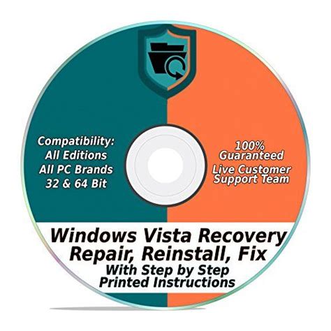 Windows Vista Repair And Recovery Disk 32 And 64 Bit Dvd Reinstall Reboot