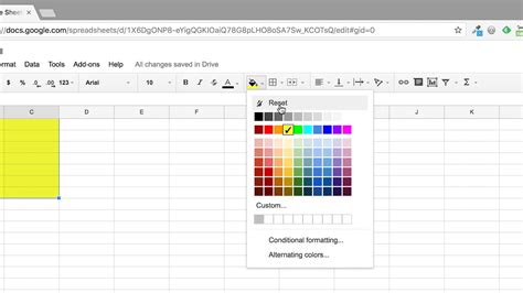 How To Change Cell Color In Google Sheets Youtube