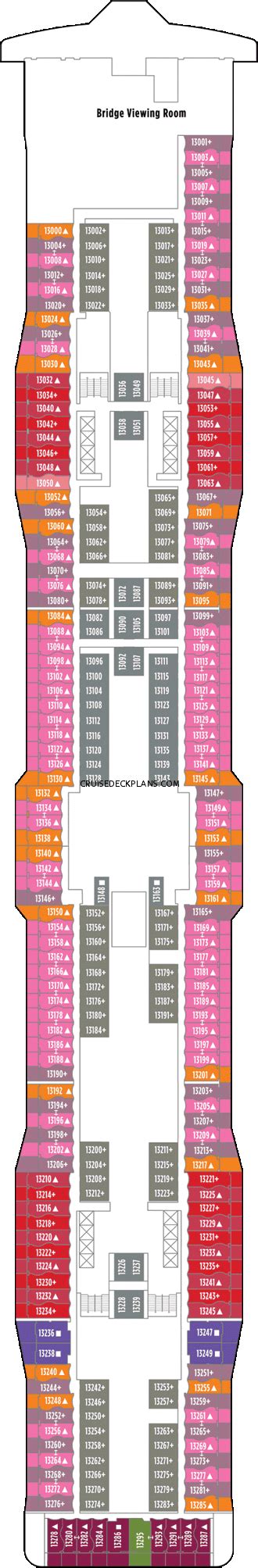 Explore our cruise ship deck plans to discover all norwegian epic has to offer on your next cruise holiday. Norwegian Epic Deck 13 Deck Plan Tour