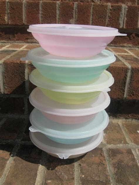 I LOVE Vintage Tupperware And Also Sheer Frosty Colored Plastic And