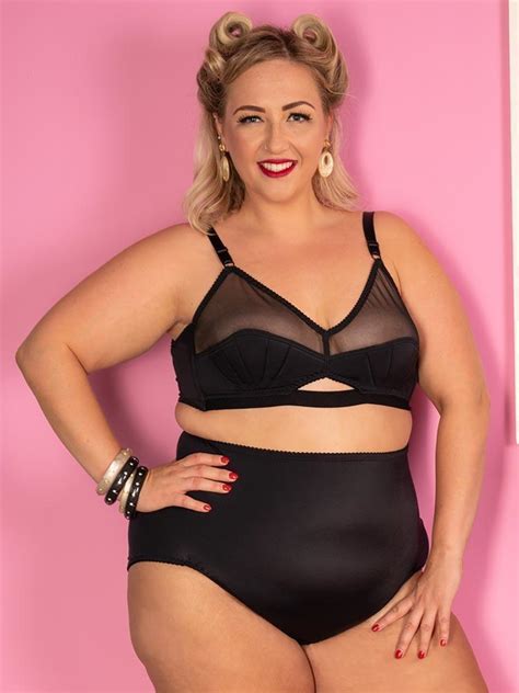 black high waisted knickers with glamorous retro style what katie did