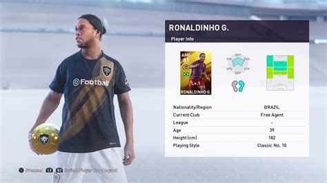 Ronaldo de assis moreira (born 21 march 1980), commonly known as ronaldinho gaúcho (brazilian portuguese: PES 2020 | myClub Ball Opening ! Ronaldinho #1 - YouTube