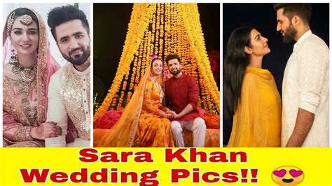 Sara Khan Beautiful Wedding Pics Youtube