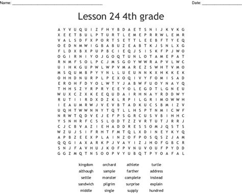 Lesson 24 4th Grade Word Search Wordmint Word Search Printable
