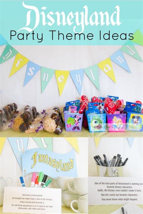 Une animation réussie dépendra des jeux prévus pour cet événement. Disneyland Party Theme Ideas | Disneyland birthday, Party ...