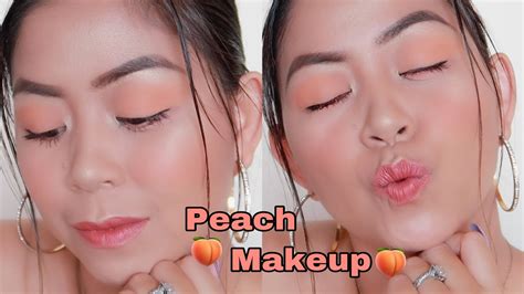 Peachy Everyday Makeup Look Peach Makeup Justsimplyclaire Youtube