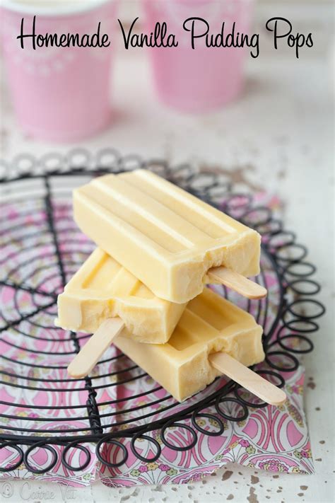 Vanilla Pudding Pops With Homemade Magic Shell