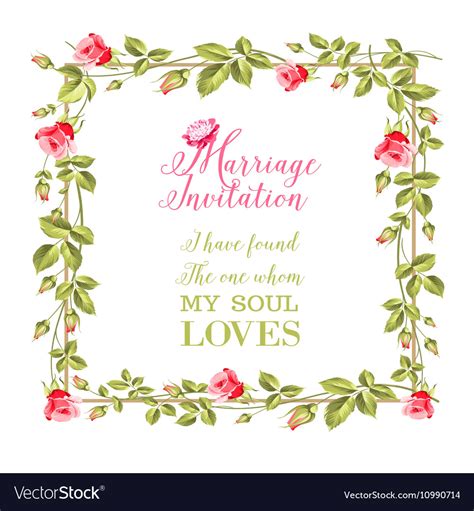 Download Wedding flower frame Royalty Free Vector Image