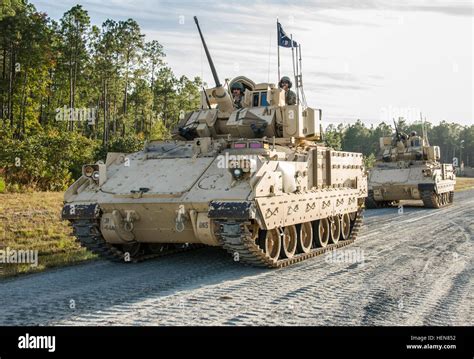 An M2a3 Bradley Fighting Vehicle From Company B 1st Battalion 64th