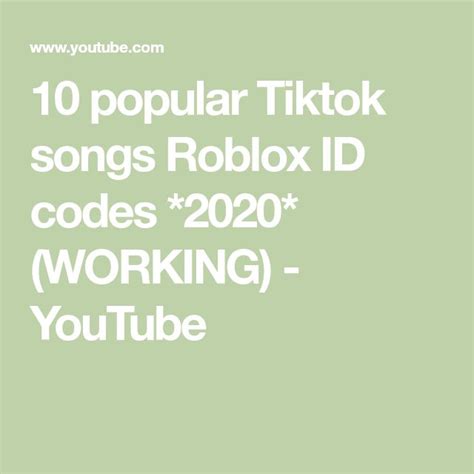 Tik tok roblox id codes are the numeric ids of all famous songs from tik tok. 10 popular Tiktok songs Roblox ID codes *2020* (WORKING ...