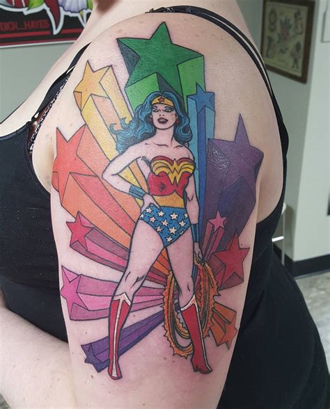 New Wonder Woman Tattoo Done By A Rich Hayes At Electric Coil In Muskegon Mi Wonder Woman