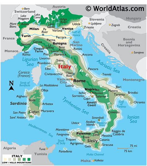 Italien Karten Fakten Weltatlas