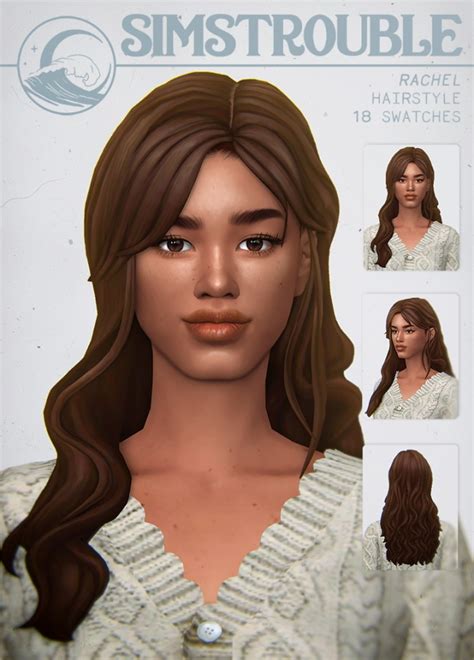 Rachel Hair At Simstrouble Lana Cc Finds