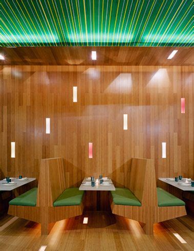 Located in the centre of thu. bamboo interior wall - Xing restaurant, New York | Ltl architects, Restaurant interior ...
