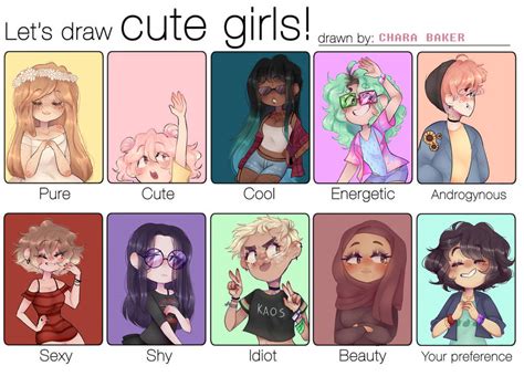 Lets Draw Cute Girls Meme By Celularceluu On Deviantart