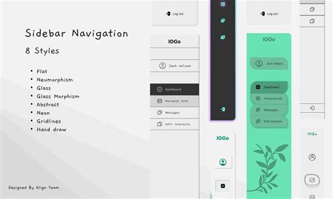 Sidebar Navigation Based On 8 Design Systems Figma Community