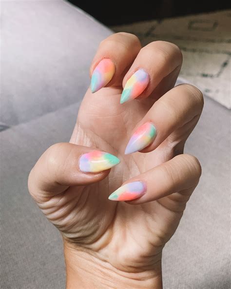 Summer 2020 Nails How To Do Your Own Tie Dye Nails Go For Kady