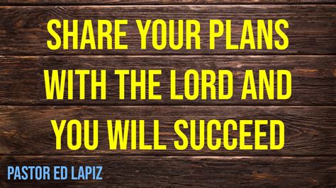 655 Share Your Plans With The Lord And You Will Succeed Youtube