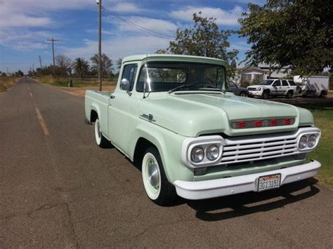Buy Used 1959 Ford F 100 Pick Up Truck Short Flleetside Bed 292 Engine