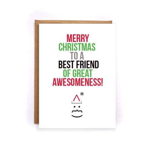 Christmas Cards For Friends Merry Christmas To An Best Friend Of