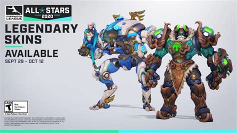 Cyberpost New Overwatch League All Stars Legendary Skins For Dva And