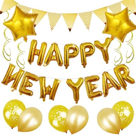 Happy Newyear Party Balloon Happy New Year 16 Inch Letters Party