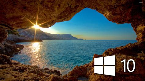 Windows 10 Over The Cave Simple Logo Wallpaper Computer Wallpapers 47259