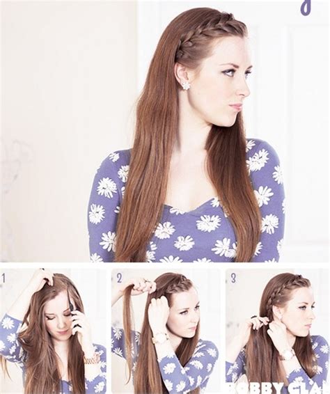 Try to make it as. 15 Braided Bangs Tutorials: Cute, Easy Hairstyles - Pretty ...