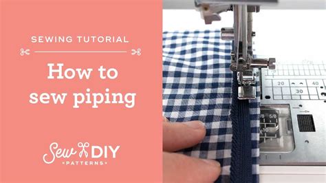 How To Sew Piping In A Seam Youtube