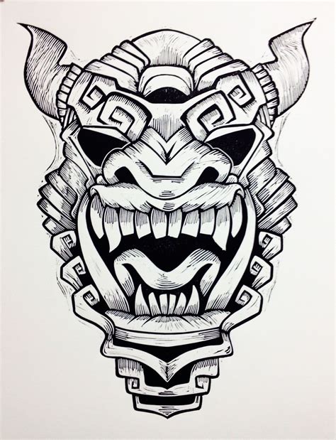 Aztec Mask Aztec Tattoo Aztec Tribal Tattoos Tiki Tattoo