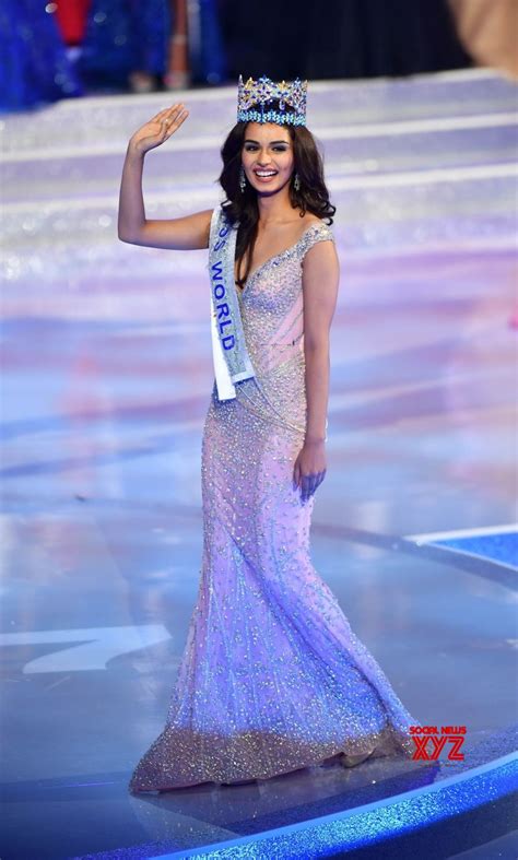 Sanya China Indias Manushi Chillar Wins Miss World