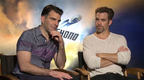 Star Trek Beyond Chris Pine And Zachary Quinto Interview Vudu Exclusive Youtube