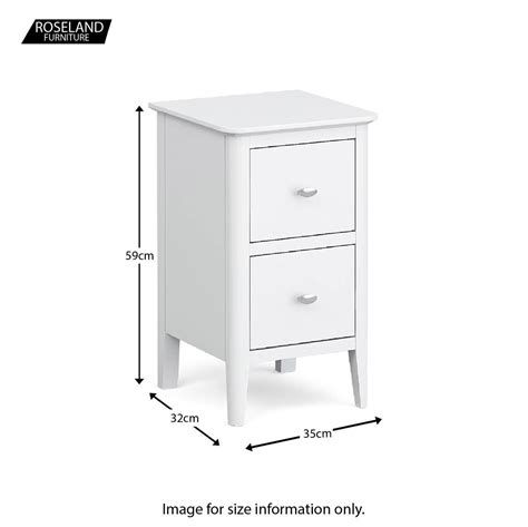 Sauder offers an impressive variety of affordable style in your home or office with the latest in bedroom, living room and office furniture. Chester White Narrow 2 Drawer Bedside Cabinet in 2020 ...
