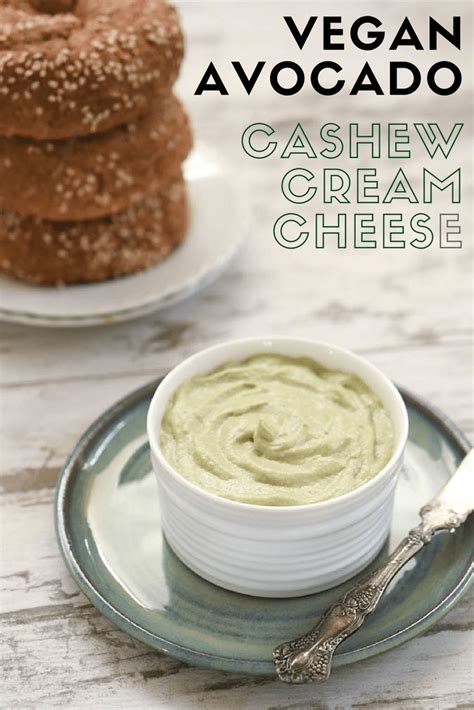 Vegan Garlic Herb Avocado Cashew Cream Cheese