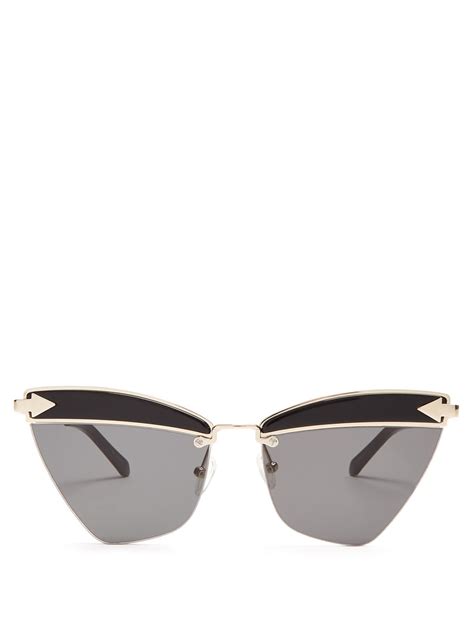 Click Here To Buy Karen Walker Eyewear Sadie Cat Eye Sunglasses At