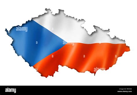 Mapa de la bandera Checa Fotografía de stock Alamy