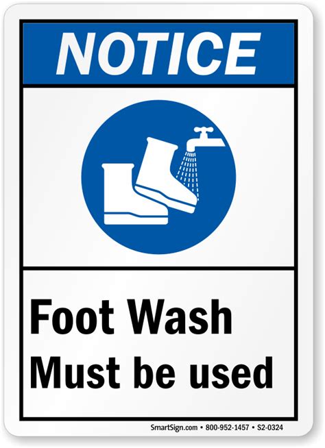 Foot Wash Signs