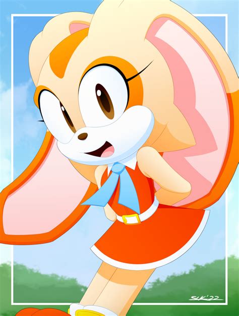 Slickehedge Cream The Rabbit Sega Sonic Series Highres Girl Arms Behind Back Belt