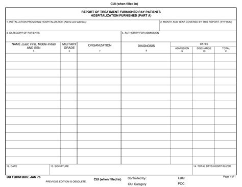 Dd Form 0007 Part A Fill Out Sign Online And Download Fillable Pdf