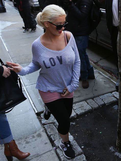 Christina Aguilera Out And About In New York Hawtcelebs