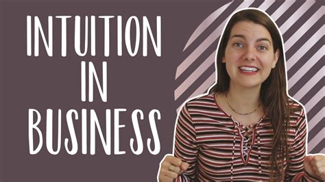 How To Use Intuition In Your Business Youtube