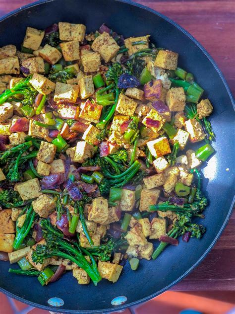 One Pan Tofu And Broccolini Stir Fry Vegan My Vegetarian Life