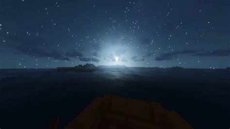 Minecraft Night Sky With Shader Short Youtube